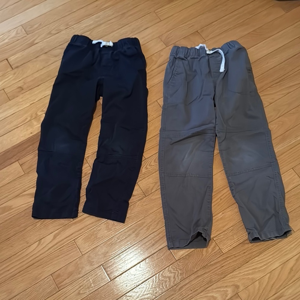 Cat & Jack Kids' Black and Gray Elastic Waist Pants